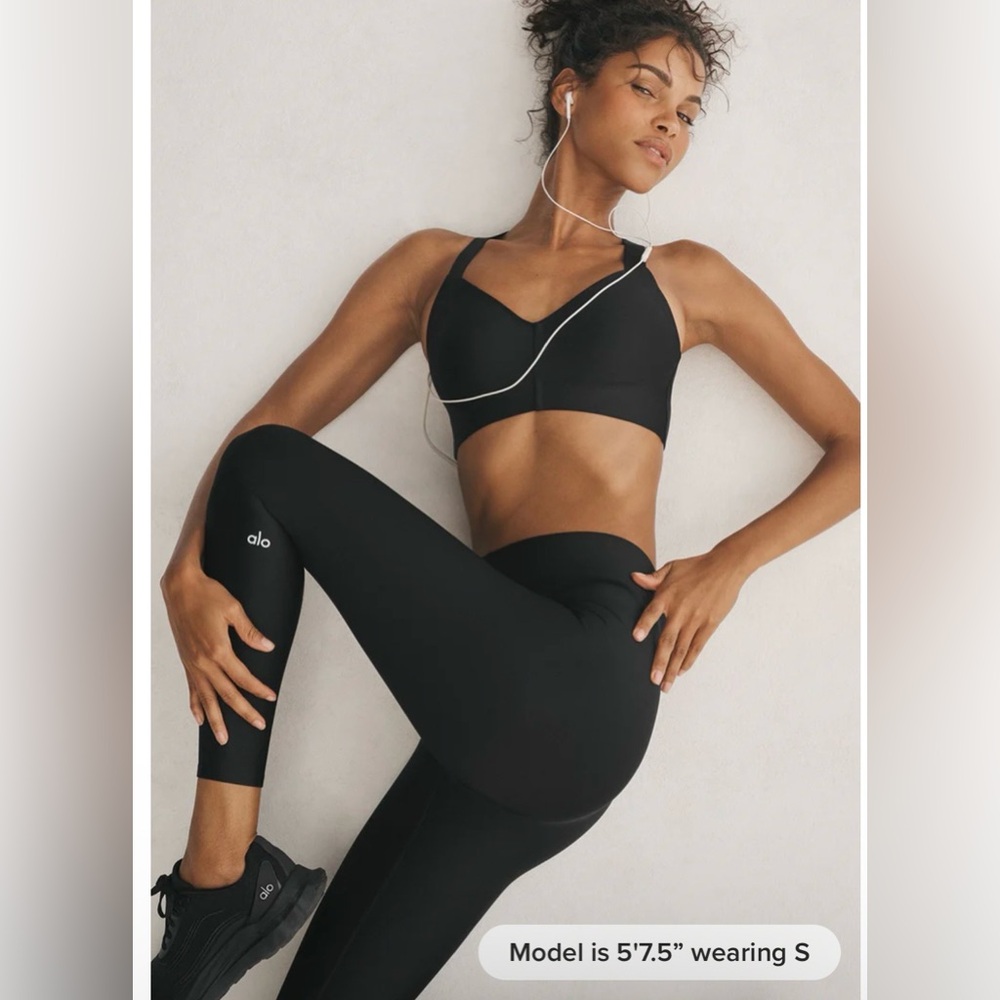 ALO Yoga 7/8 High Waist Airlift Leggings/Black Size Small